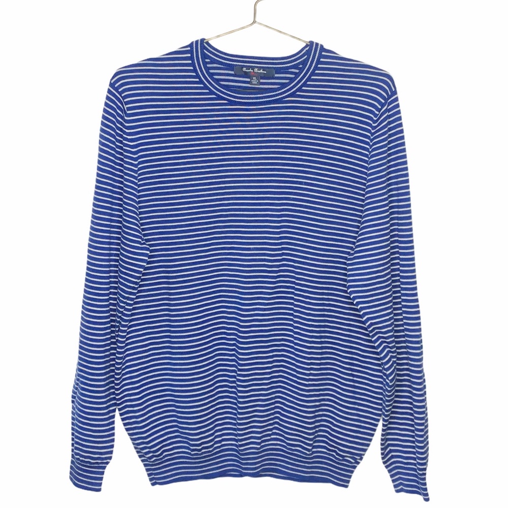 Brooks Brothers Red Fleece Blue Striped Sweater